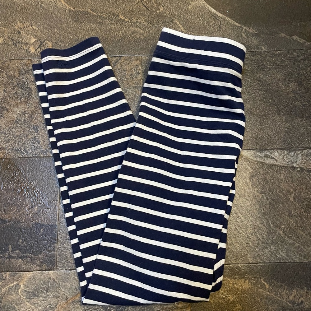 Vineyard Vines Blue and White Striped Leggings